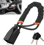 Steering Wheel Lock Titan Lock High Visibility Car Lock Anti Theft Device 3 Keys