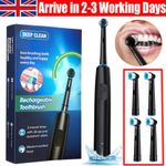 2026 Sonic Electric Toothbrush Rechargeable With 4 Brush Heads 5 Modes Timer USB