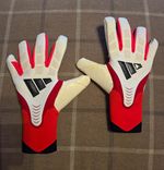Adidas Predator GL Pro PC Goalkeeper Gloves 9.5 White/Red/Black Grip URG1.0+