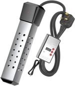 2500 W Water Heater, Portable Electric Water Heater with 304 Stainless Steel Lid