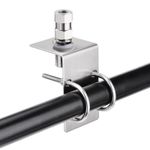 Stainless Steel Antenna Mount with U-Bolt and SO239 to 3/8 x 24 Antenna Adapter