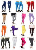 Elegance Cotton Long Ankle Plain  Soft  Stretchy Quality Leggings (2190)