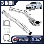 3" TURBO EXHAUST DECAT DOWNPIPE STAINLESS STEEL FOR SKODA OCTAVIA 2.0T SEAT LEON
