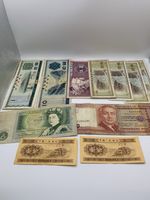 Vintage World Banknote Lot - Bank of England £1 Note, China Yuan, Philippines