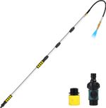 20FT Reach Gutter Cleaning Tools from Ground, Telescopic Rain Gutter Cleaner Too