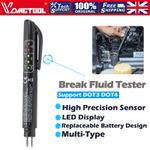 Brake Fluid Tester Pen 5 LED Auto Oil Moisture Diagnostic Tool For DOT3 DOT4DOT5