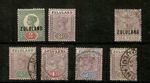 Zululand 1888-91 Victorian mint and fine used selection of 7