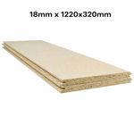 Loft Panels Chipboard - 18mm x 1220x320mm - Pack of 3 - Tongue & Groove Boards