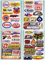 Pack A Racing Stickers Four Sheets Of Rally Cross BMX Motorsport Decals