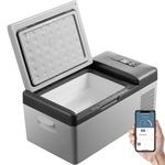 15L PORTABLE COOL BOX ELECTRIC COOLER CAR VAN FRIDGE WITH 12V & 240V ADAPTERS UK