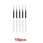 10pcs Micro Eyebrow Brush with Cap Lamination Portable Mini Spoolies for Eyebrow