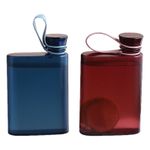 400ml Flat Water Bottle Travel Flask Portable Mug Bpa Free A5 Water Bottle Sport