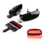 Tri-Bar Fender LED Tail Light + Bracket For Softail FXST FXSTB FXSTC Blk