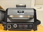 Ninja Woodfire Electric Grill Digital Control Built-in Thermometer Grey/Black