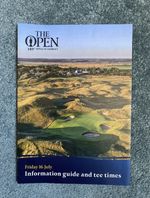 Official 149th Golf The Open Royal St George 2021 Tee Times 16/07/21 Brand New