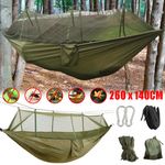 Camping Hammock Tent Mosquito Net Set Outdoor Travel Hanging Bed For 2 Person UK