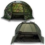 Carp Fishing Bivvy Day Shelter Tent 1-2 Man Fishing Bivvy Fits Carp Bedchair 