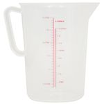 Measuring Jug Plastic Kitchen Bar Polypropylene Measuring Jug 0.5L 1L 2L 3L 5L