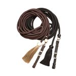 Show Ring Lunge Line - Black or Brown Yacht Cord - 22' Long - Horse Hair Tassel
