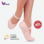 WESTPOLE Pink Leather Ballet Dance Shoes – Split Suede Sole | Child & Adult Size