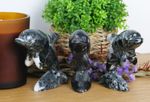 Black Himalayan Marble Dolphin 3.5"/8.5cm Figurine Ornament Decoration