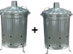 INCINERATOR BIN  90L / RECYCLE / BURNING / BURN / PAPER / GARDEN / FIRE / ASH