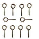 Screw in Vine Eye Hooks 40mm Heavy Duty Stainless Steel Netting Ring 10 Pack UK