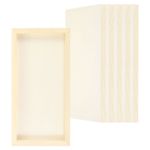 6 PCS 6"x12" Wood Panels Board Unfinished Art Canvas Painting Board Wood Color