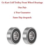 GO KART GOLF TROLLEY FRONT WHEEL BEARINGS ONE PAIR 2 Year -  SAME DAY DESPATCH
