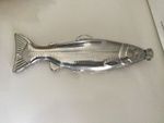 Unusual Spirits Flask in shape of Silver Fish with Stopper Excellent Condition