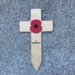 Wooden Poppie cross remembrance