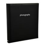 Large Black 5 x 7 Slip In Case Bookbound Memo Photo Album For 120 Holds- AL-9144