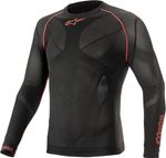 Alpinestars 2025 Ride Tech Top Long Sleeve Summer Base Layer Black Red  MX Quad
