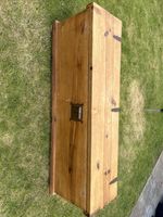 Vintage Wooden Chest Blanket Box 160CMX50CMX43CM Storage Trunk