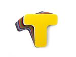 SafetyTac Rounded T's Floor Marking 4" x 4" to 6" x 6" Peel and Stick