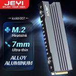 JEYI M.2 SSD Heatsink, 2280 NVME NGFF SSD Cooling Full Aluminum Cooler Radiator