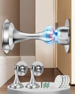 DOMIRA Magnetic Door Stop – Stainless Steel Wall & Floor Mount, UK