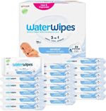 WaterWipes Plastic-Free Original Baby Wipes 1080 Count 18 packs 99.9% Water