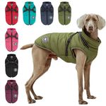 Waterproof Winter Dog Jacket with Harness Warm Coat for Large Small Pet Dogs
