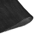 Black Speaker Mesh Grill Stereo Fabric Dustproof 50cm x 150cm 20" x 59"