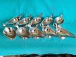 JOB LOT QTY 10 X  STAINLESS STEEL SAUCE/GRAVY BOAT SAUCIERE  100ml CAFE/BISTRO