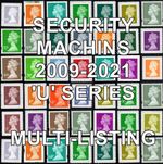 2009+  Machin Definitives U Series Security Multiple Listing Unmounted Mint MNH