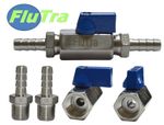 Stainless Steel In-Line Fuel Tap - Safety Shut Off / Cut Off Valve - M8 8mm