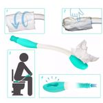 15'' Long Handled Bottom Toilet Self Wipe Aid Wiper Easy Tissue UK