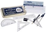Helix Oxford Maths Set with Storage Tin 10 Piece Maths Equipment Set