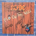 AC/DC | Signed Lp | 5 members |  Fly On The Wall RL Masterdisk