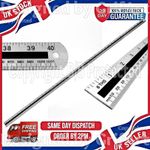 ONE 1 METRE RULER LARGE LONG METAL LIGHT ALUMINIUM METRIC IMPERIAL DUAL MARKINGS