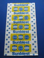 Sunblest Bread - UNUSED wax paper wrapper  c1966 Turners Bakery Nottingham
