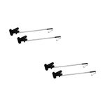 Lightweight Adjustable Sign Holder Black Stainless Steel Iron for Parade Use
