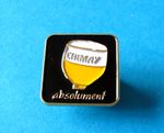 CHIMAY Beer Glass pin badge, Lager, Pilsner. VGC. Unused.
